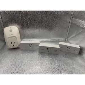 Belkin Wemo Smart Plug WiFi‎ Enabled Home Automation Bundle 4 Pieces